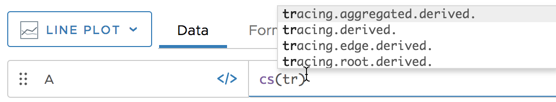 cs query with menu of autocomplete options