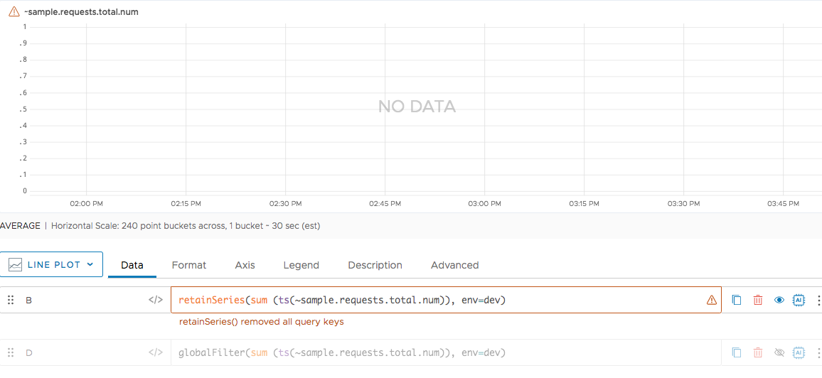 filter with retainSeries