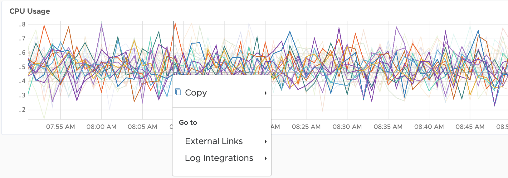 log integration and external links