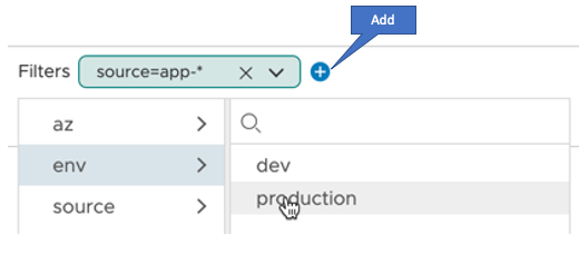 Select env=production