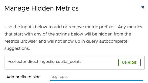 view hidden metrics